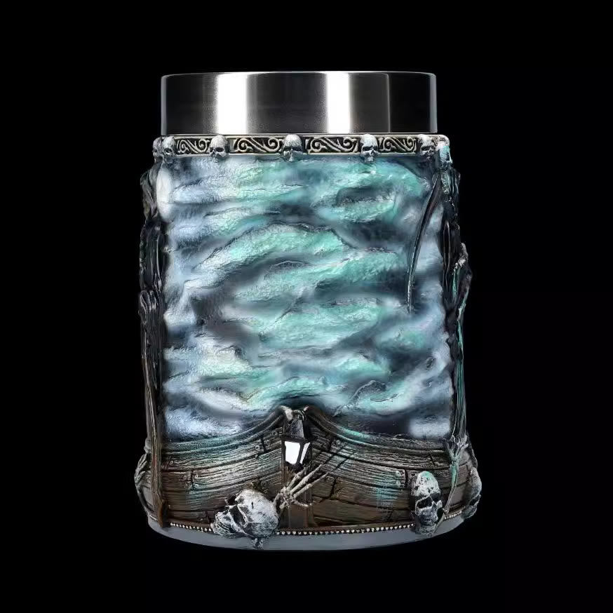WorldNorse Sensenmann Totenkopf Tasse