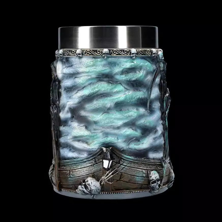 WorldNorse Sensenmann Totenkopf Tasse