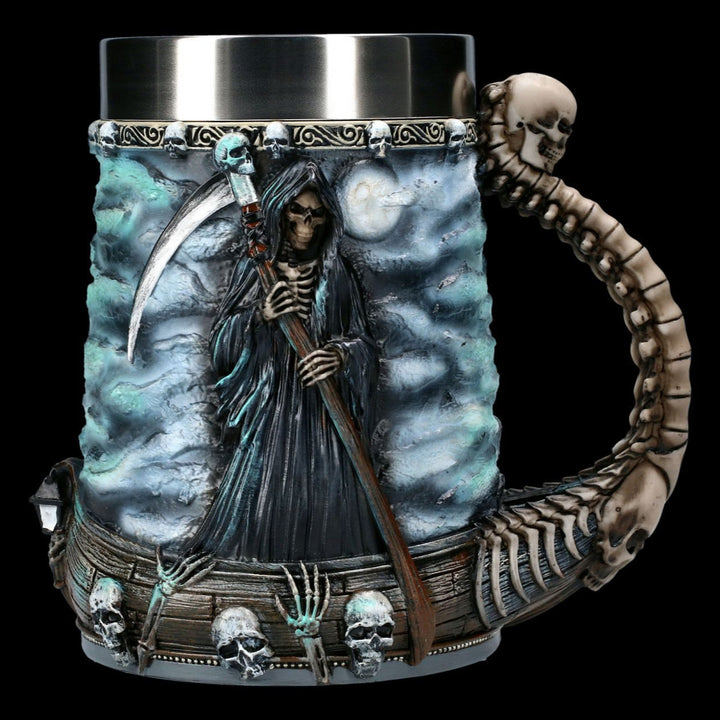 WorldNorse Sensenmann Totenkopf Tasse