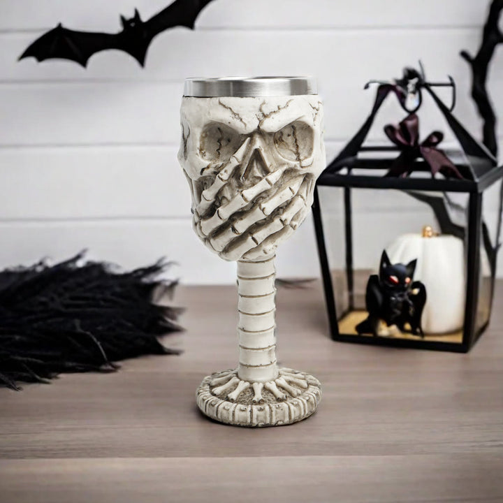 WorldNorse Totenkopf Emoticons Becher / Kelch