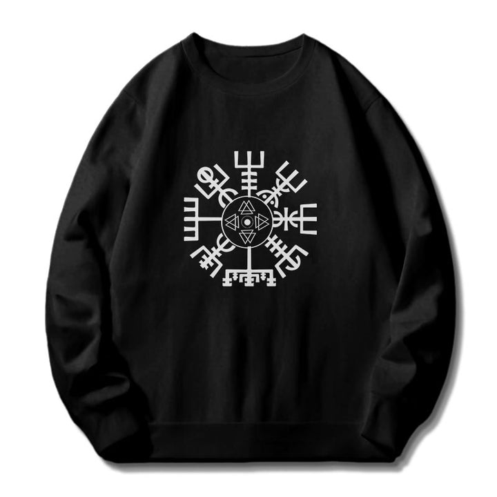 WorldNorse Wikinger Vegvisir mit Valknut Sweatshirt