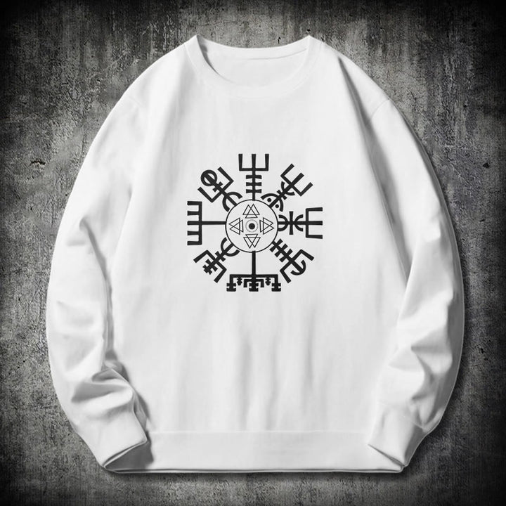 WorldNorse Wikinger Vegvisir mit Valknut Sweatshirt