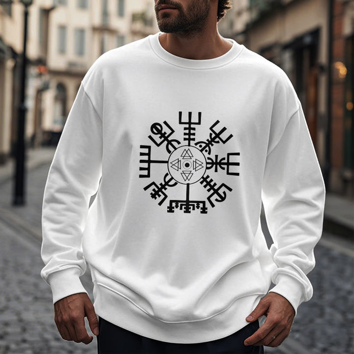 WorldNorse Wikinger Vegvisir mit Valknut Sweatshirt