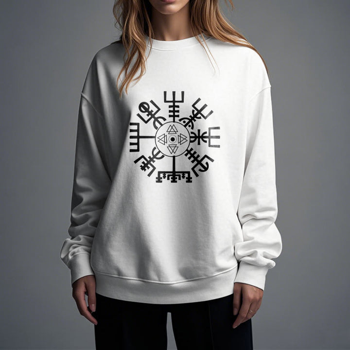 WorldNorse Wikinger Vegvisir mit Valknut Sweatshirt
