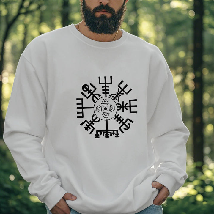 WorldNorse Wikinger Vegvisir mit Valknut Sweatshirt
