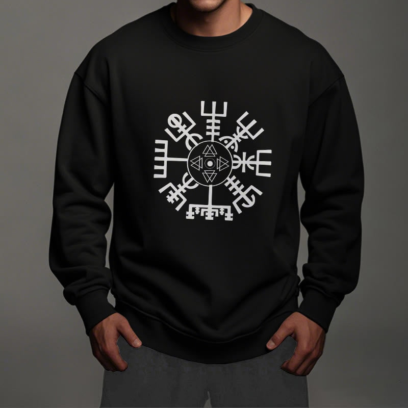 WorldNorse Wikinger Vegvisir mit Valknut Sweatshirt