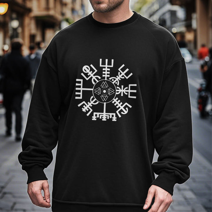 WorldNorse Wikinger Vegvisir mit Valknut Sweatshirt