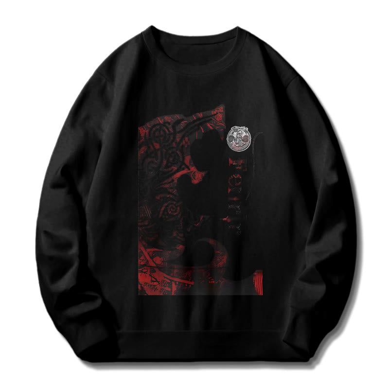 WorldNorse Wikinger Wolf Fenrir Blut Sweatshirt