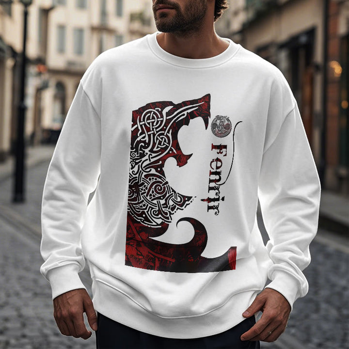 WorldNorse Wikinger Wolf Fenrir Blut Sweatshirt