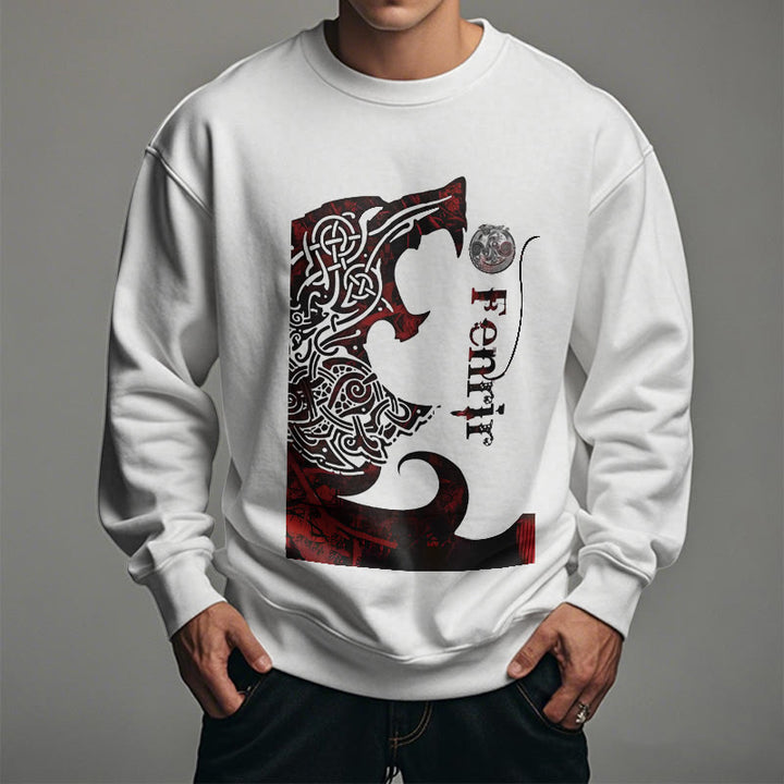 WorldNorse Wikinger Wolf Fenrir Blut Sweatshirt