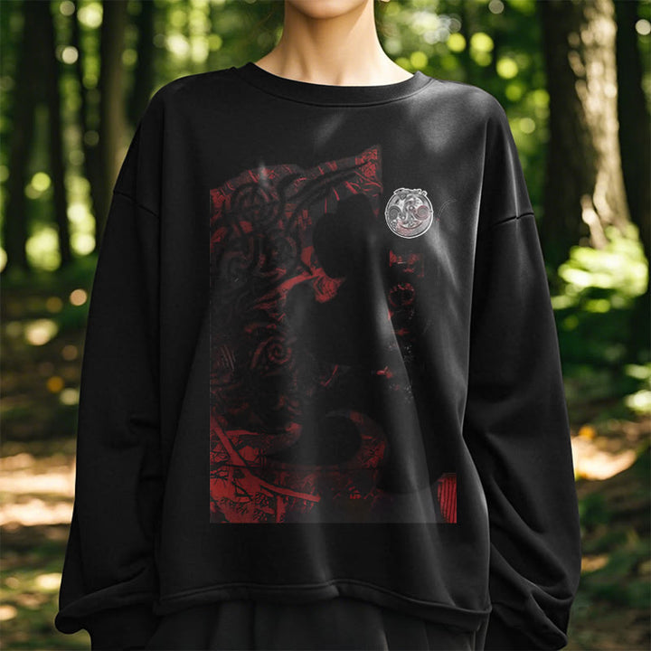 WorldNorse Wikinger Wolf Fenrir Blut Sweatshirt