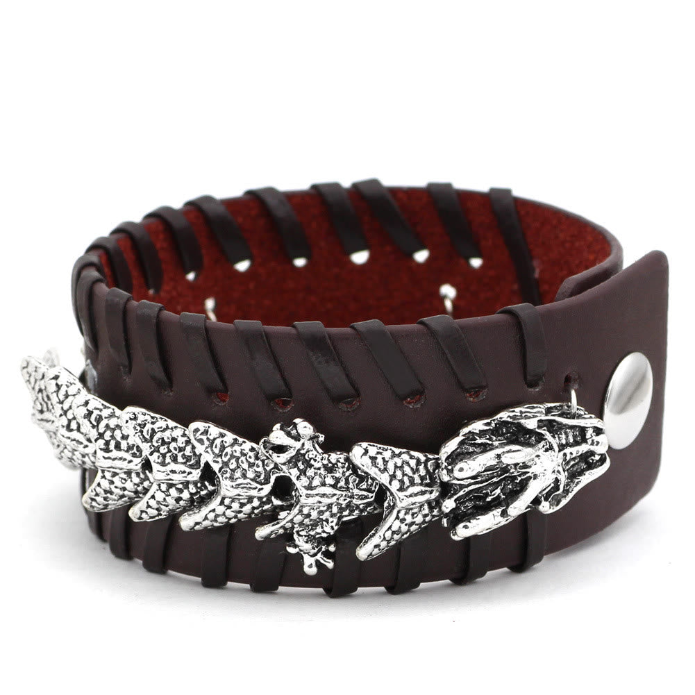WorldNorse Nordischer Drache Peitschenstich-Armband
