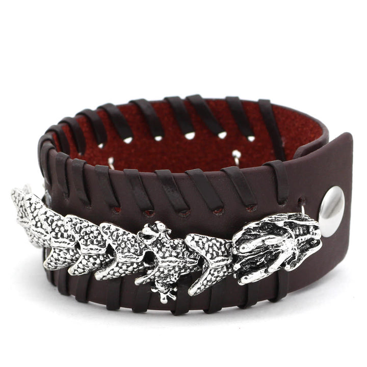 WorldNorse Nordischer Drache Peitschenstich-Armband