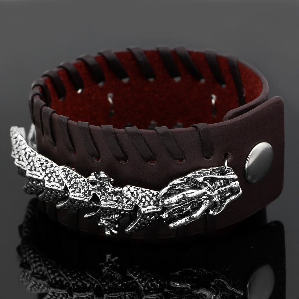 WorldNorse Nordischer Drache Peitschenstich-Armband