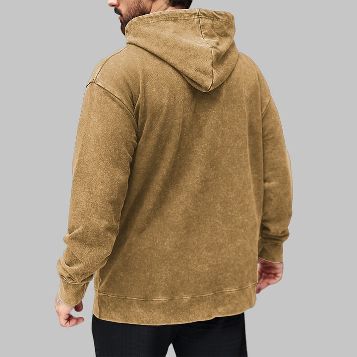 WorldNorse Tribal Bird & Viking Design Gewaschener Kapuzenpullover - image 30