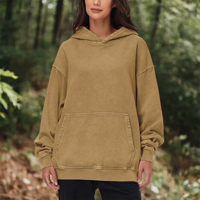 WorldNorse Wikingersymbol Raven Vegvisir gewaschener Kapuzenpullover - image 33