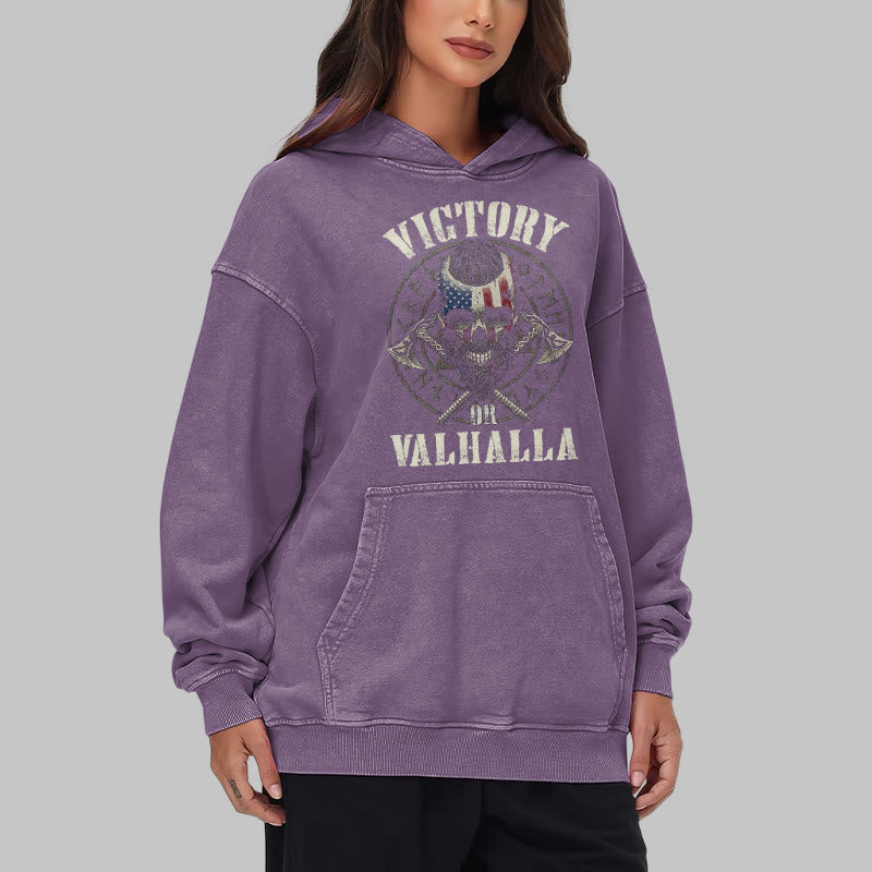 WorldNorse Victory oder Valhalla Warrior gewaschener Kapuzenpullover - image 39