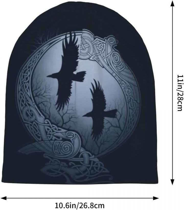 WorldNorse Raven Totem Keltischer Knoten Beanie