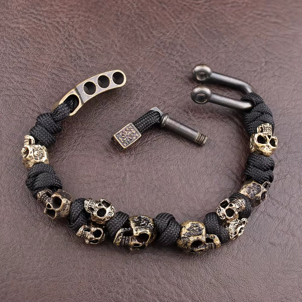 WorldNorse Totenkopf Paracord Armband