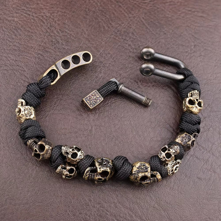 WorldNorse Totenkopf Paracord Armband
