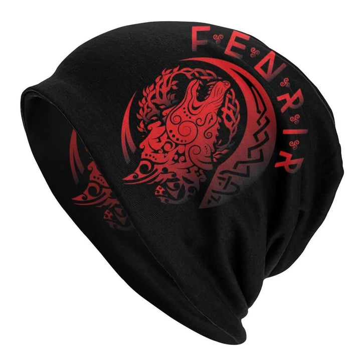 WorldNorse Fenrir Roaring Keltischer Knoten Beanie