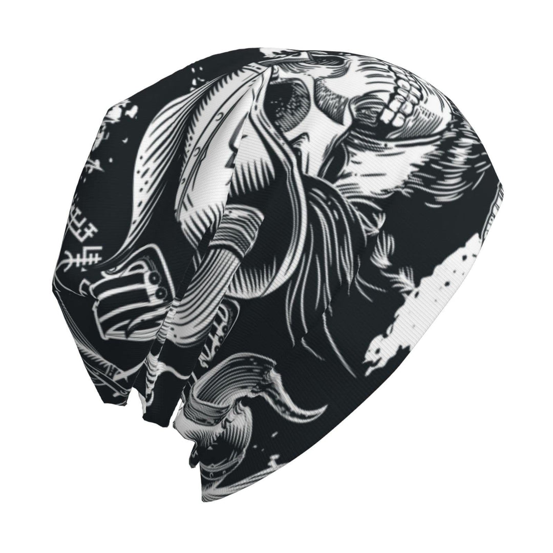 WorldNorse Vegvisir Totenkopf-Krieger-Mütze