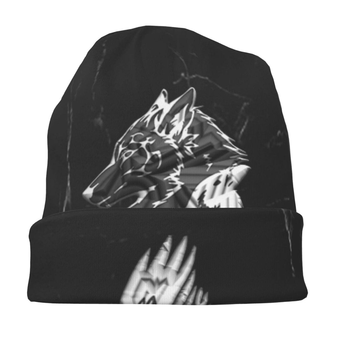 WorldNorse Wikinger Nordischer Wolf Raven Beanie