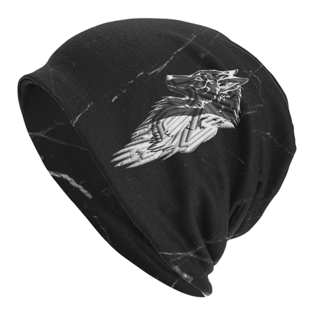 WorldNorse Wikinger Nordischer Wolf Raven Beanie