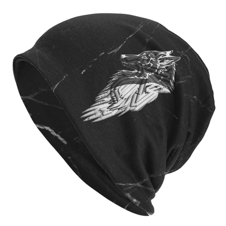 WorldNorse Wikinger Nordischer Wolf Raven Beanie