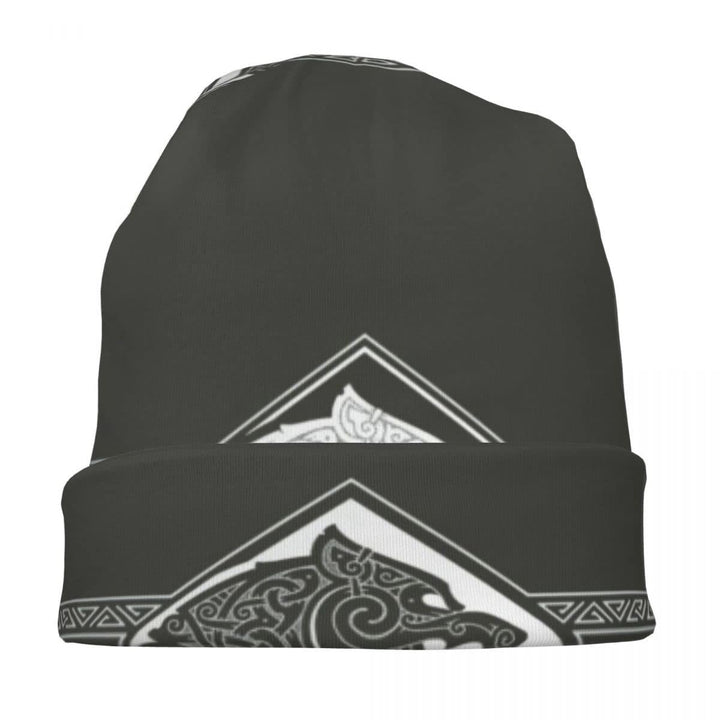 WorldNorse Doppelwölfe Nordische Beanie