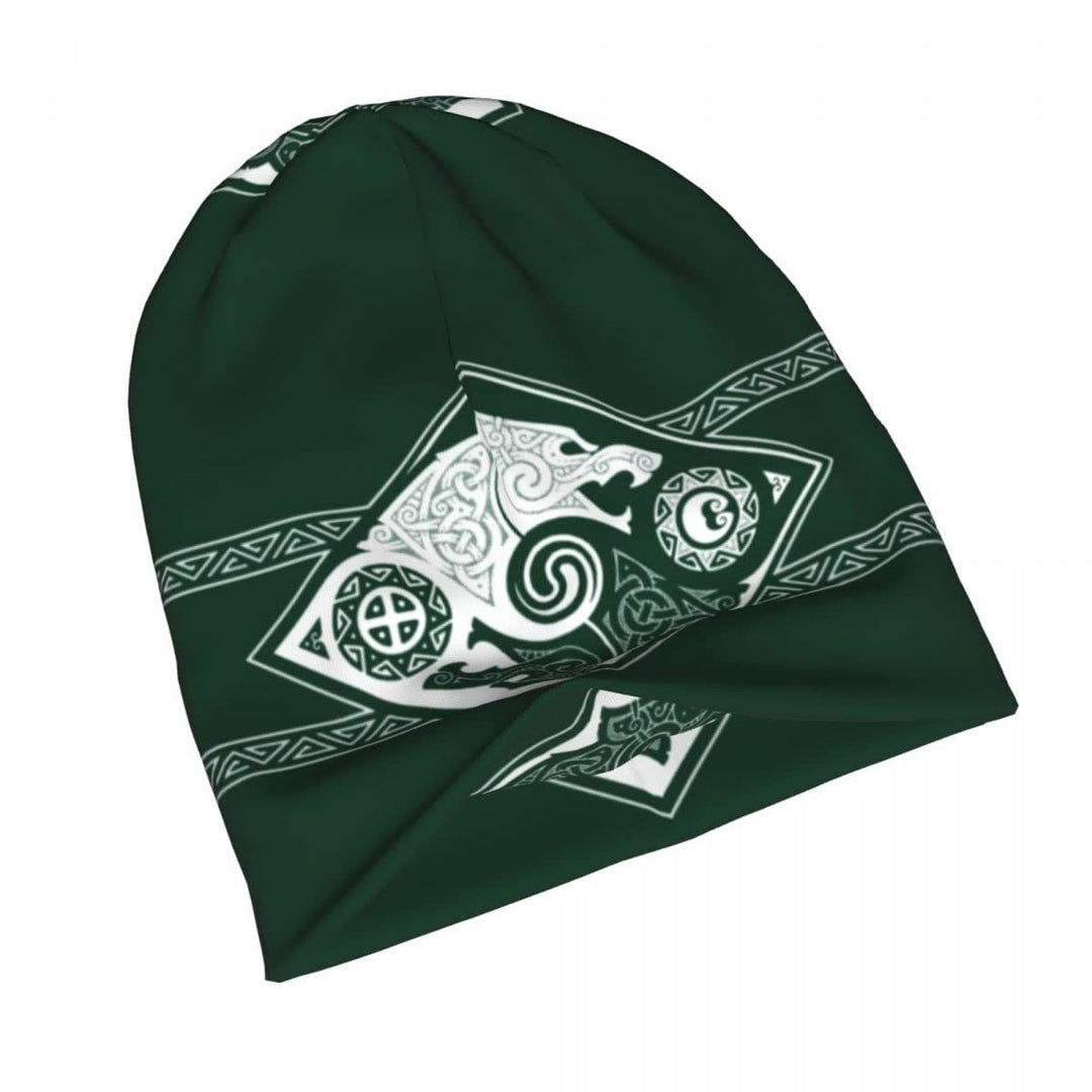 WorldNorse Doppelwölfe Nordische Beanie