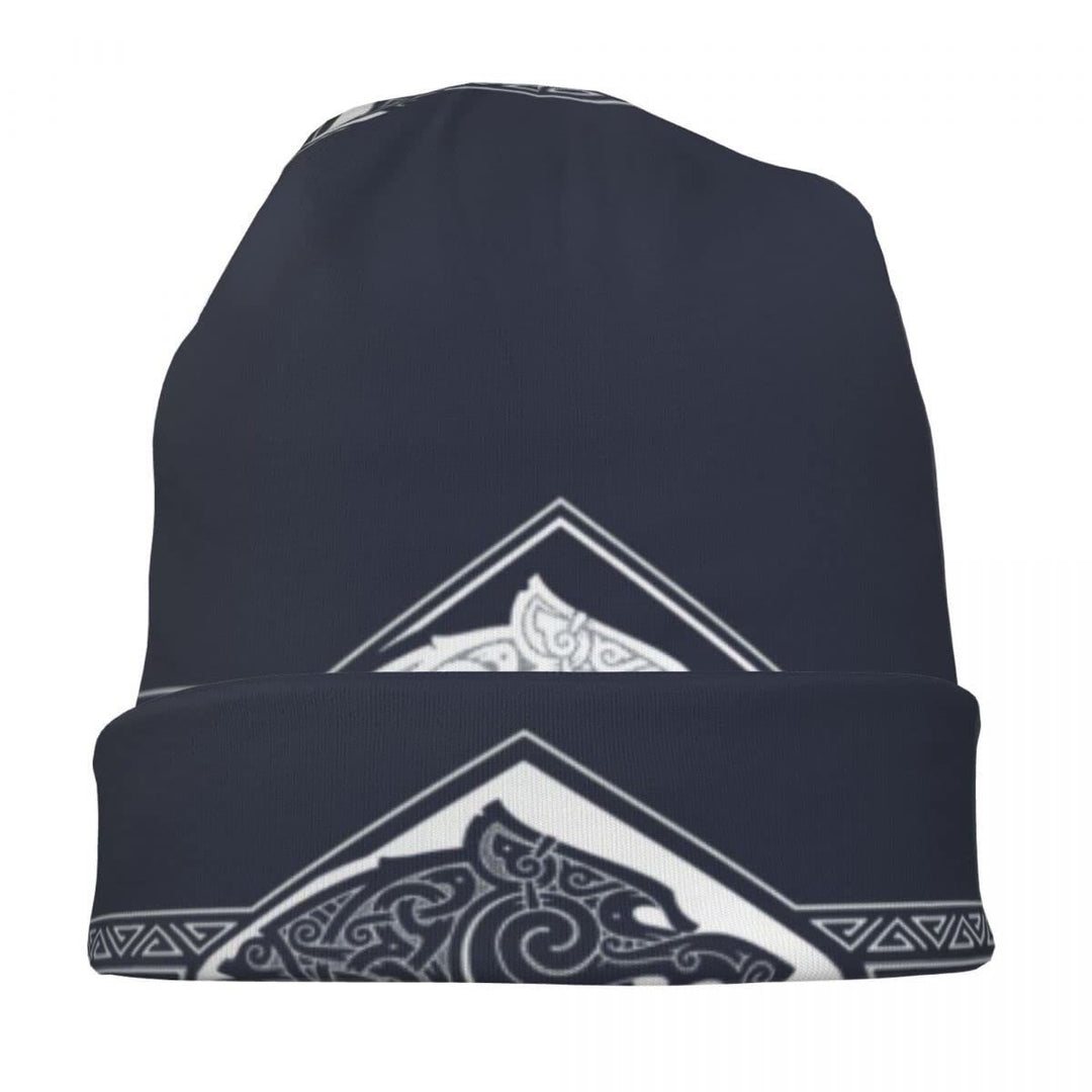 WorldNorse Doppelwölfe Nordische Beanie