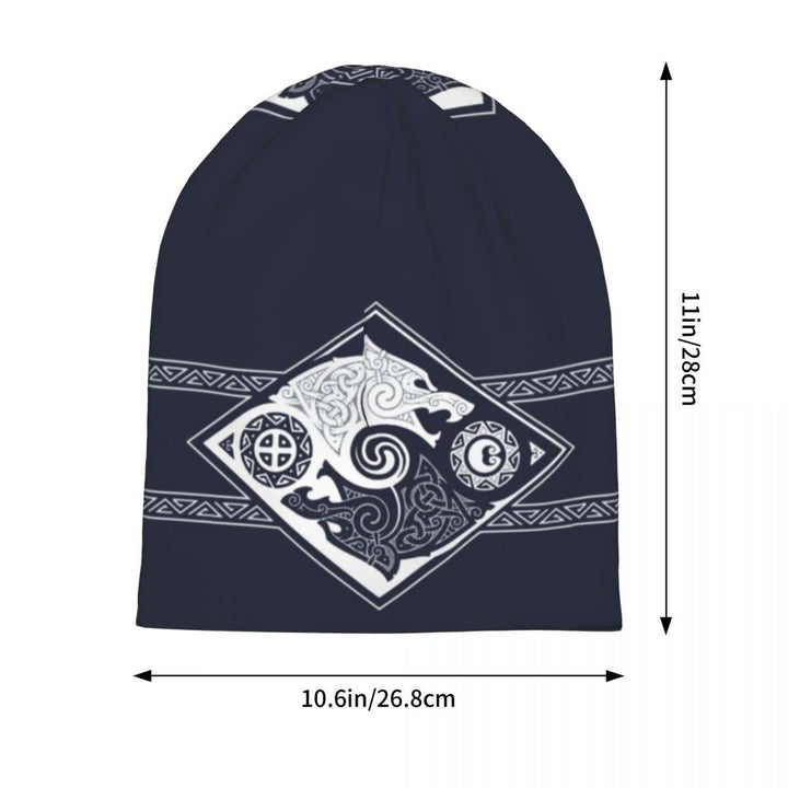 WorldNorse Doppelwölfe Nordische Beanie