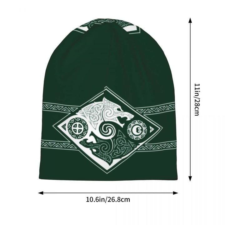 WorldNorse Doppelwölfe Nordische Beanie