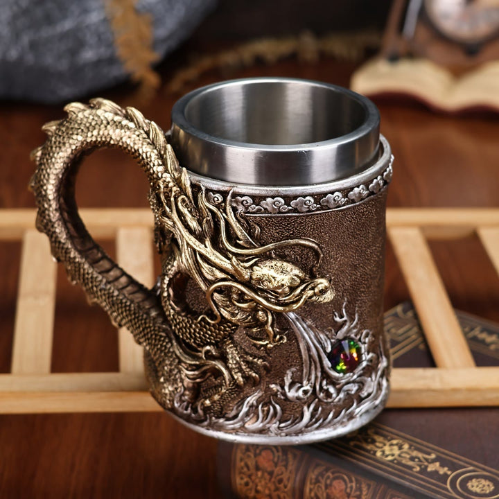 WorldNorse Flammender Drache Tasse