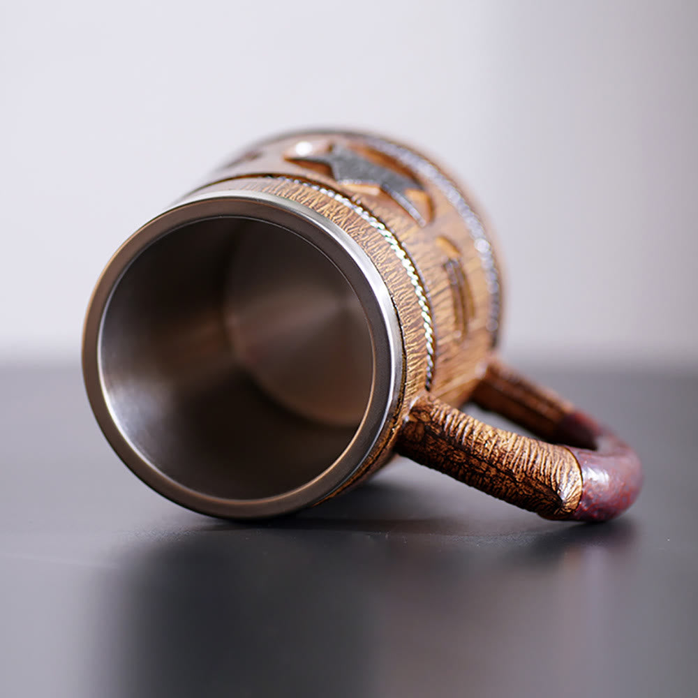 WorldNorse Star Tasse mit Holzfinish