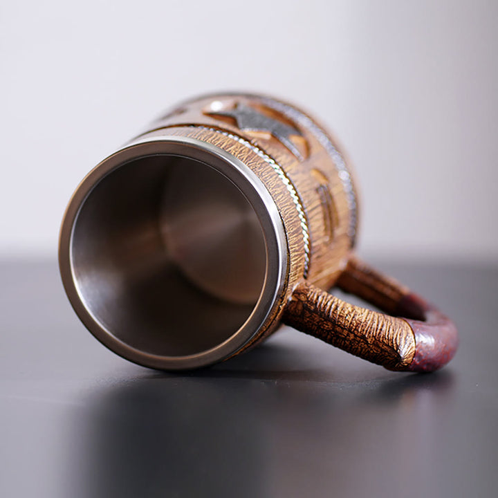 WorldNorse Star Tasse mit Holzfinish