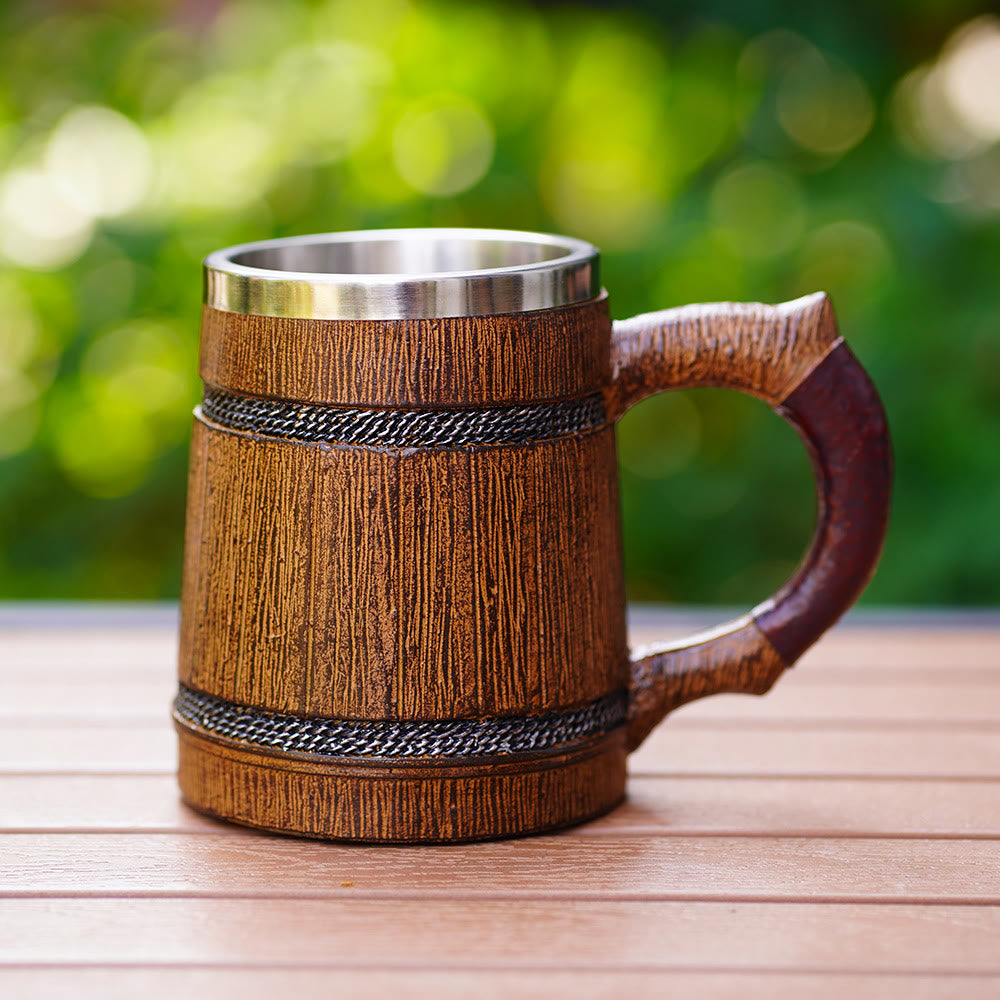 WorldNorse Star Tasse mit Holzfinish