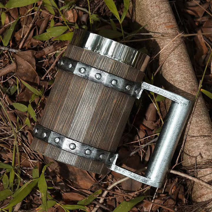 WorldNorse Bierkrug aus Holz