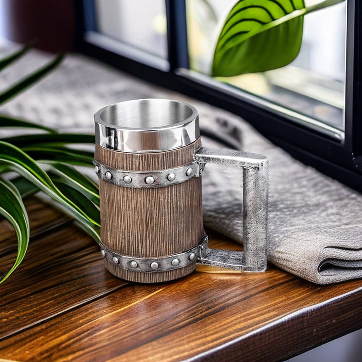 WorldNorse Bierkrug aus Holz