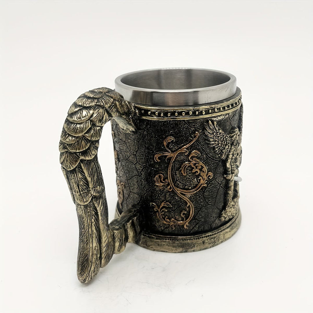 WorldNorse 3D-Relief-Wikinger-Tasse
