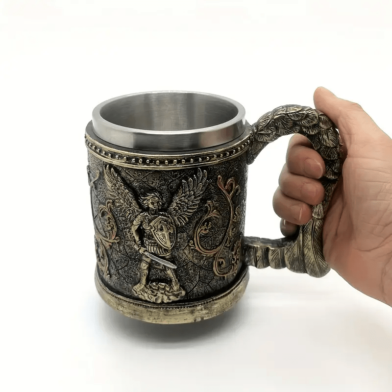 WorldNorse 3D-Relief-Wikinger-Tasse