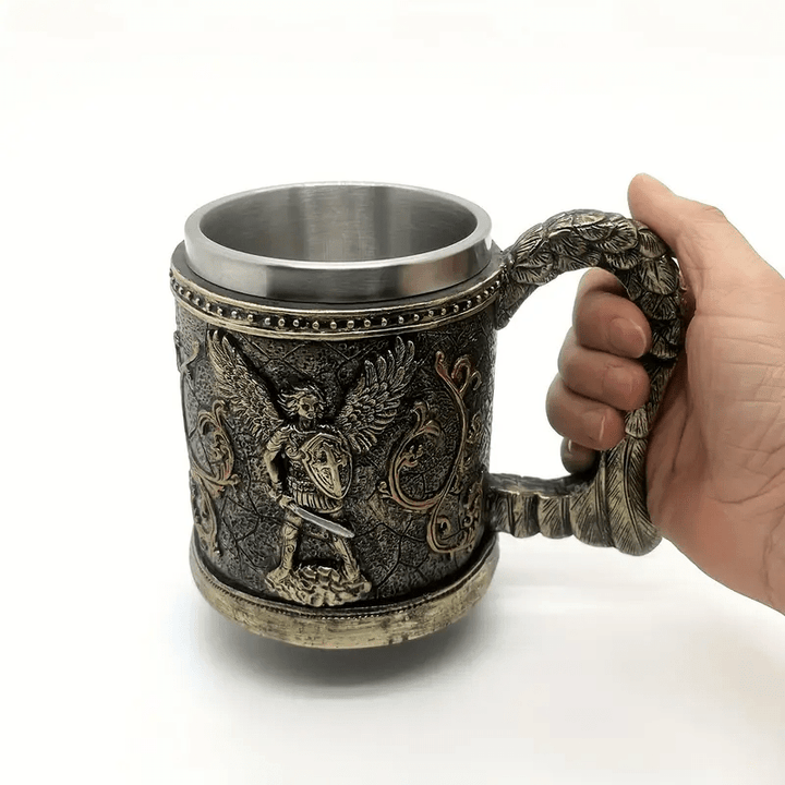 WorldNorse 3D-Relief-Wikinger-Tasse