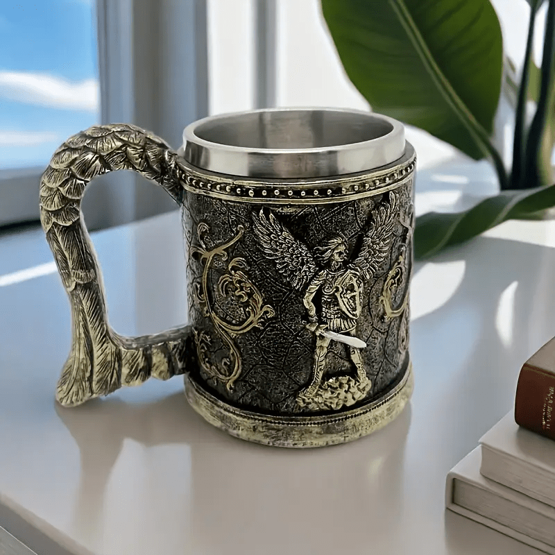 WorldNorse 3D-Relief-Wikinger-Tasse