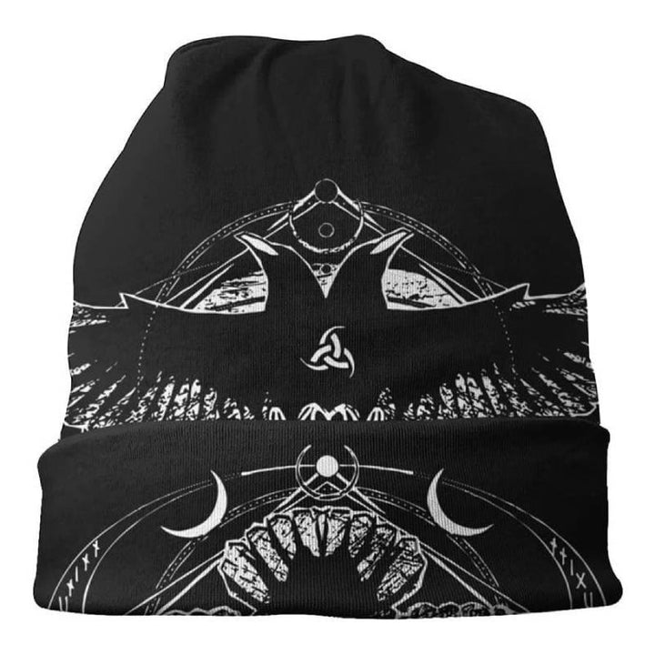WorldNorse Raven Nordic Totem Mütze