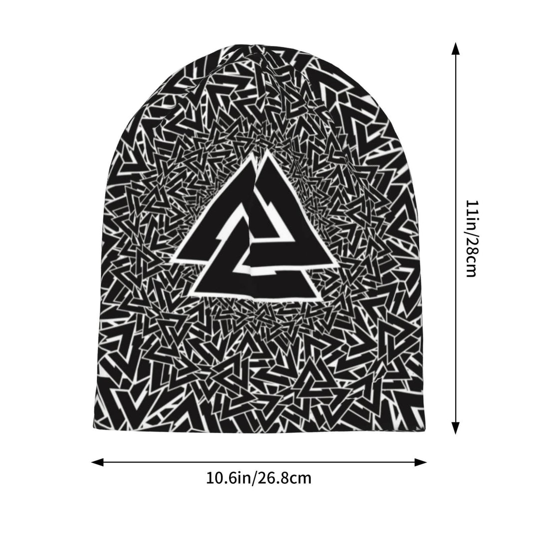WorldNorse Valknut Nordische Totem-Mütze