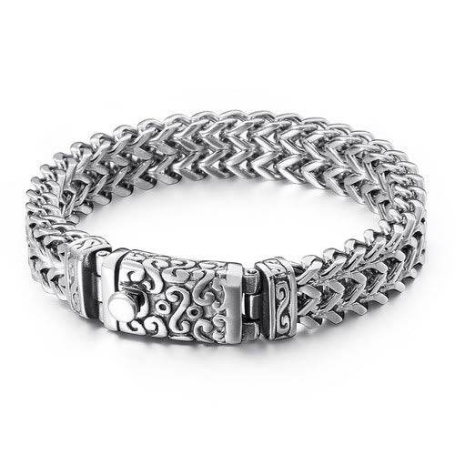WorldNorse – Würfel-Gliederarmband mit nordischen Mustern