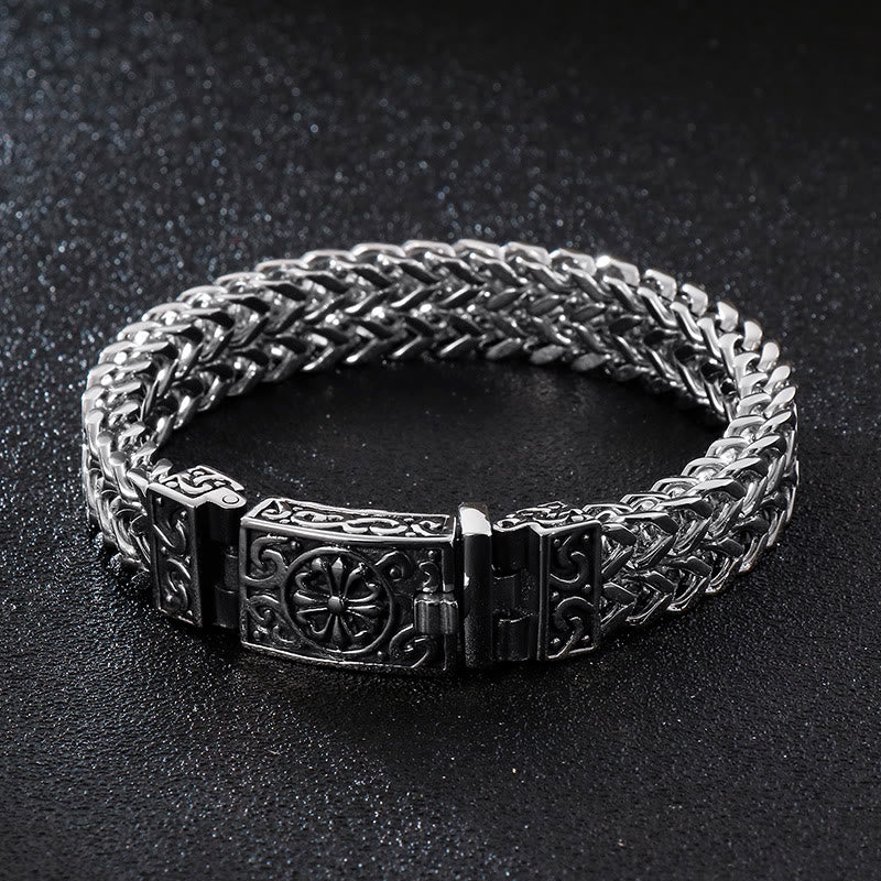 WorldNorse – Würfel-Gliederarmband mit nordischen Mustern