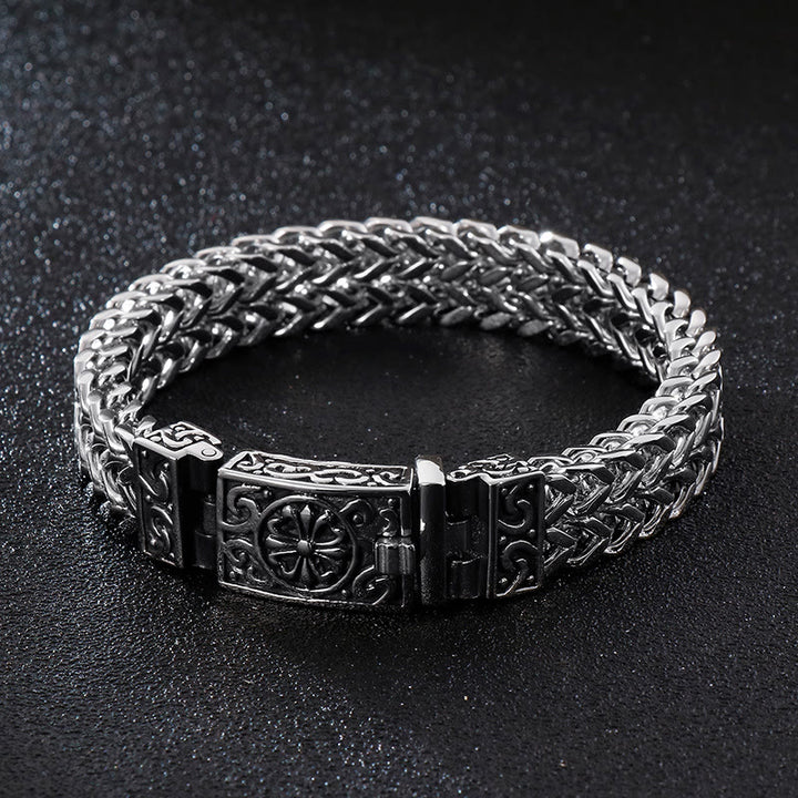 WorldNorse – Würfel-Gliederarmband mit nordischen Mustern