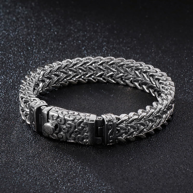 WorldNorse – Würfel-Gliederarmband mit nordischen Mustern